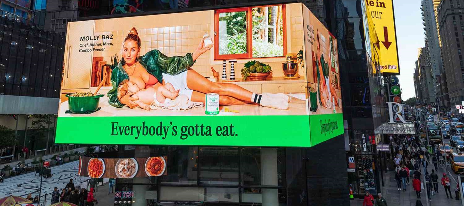 Pediatric nutrition company Bobbie takes breastfeeding to Times Square